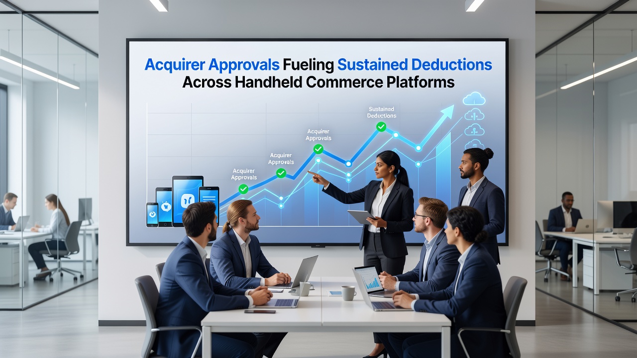 Illustration of mobile device processing recurring charges through acquirer-approved channels
