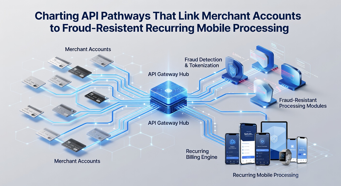 Illustration of fraud detection layers within API pathways for mobile recurring payments in POS environments