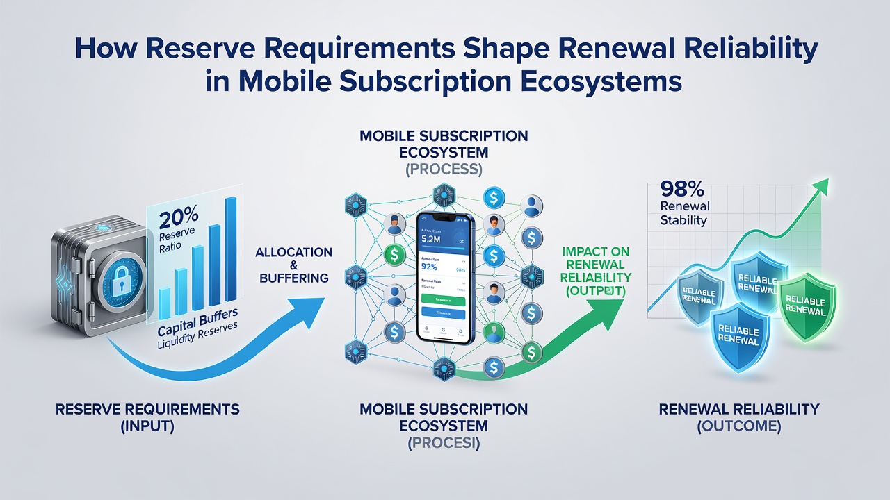 Flowchart showing reserve buffers supporting subscription renewal sequences