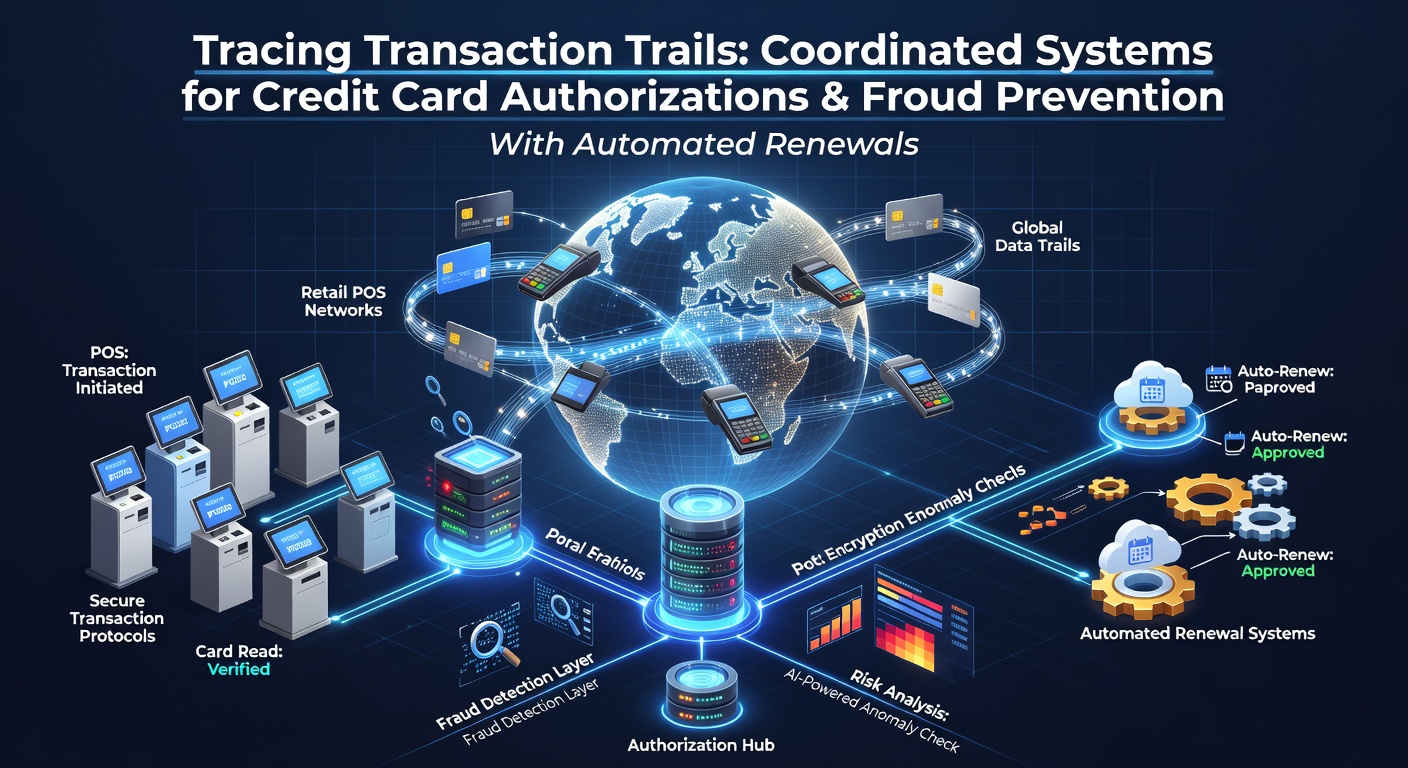 Retail POS terminal processing a credit card transaction in a coordinated network environment